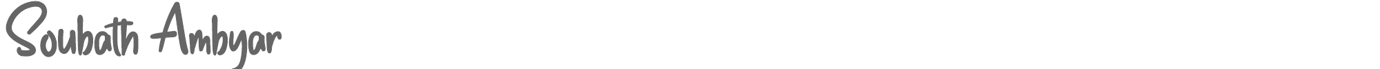 Soubath Ambyar SoubathAmbyar - personal use.otf font preview
